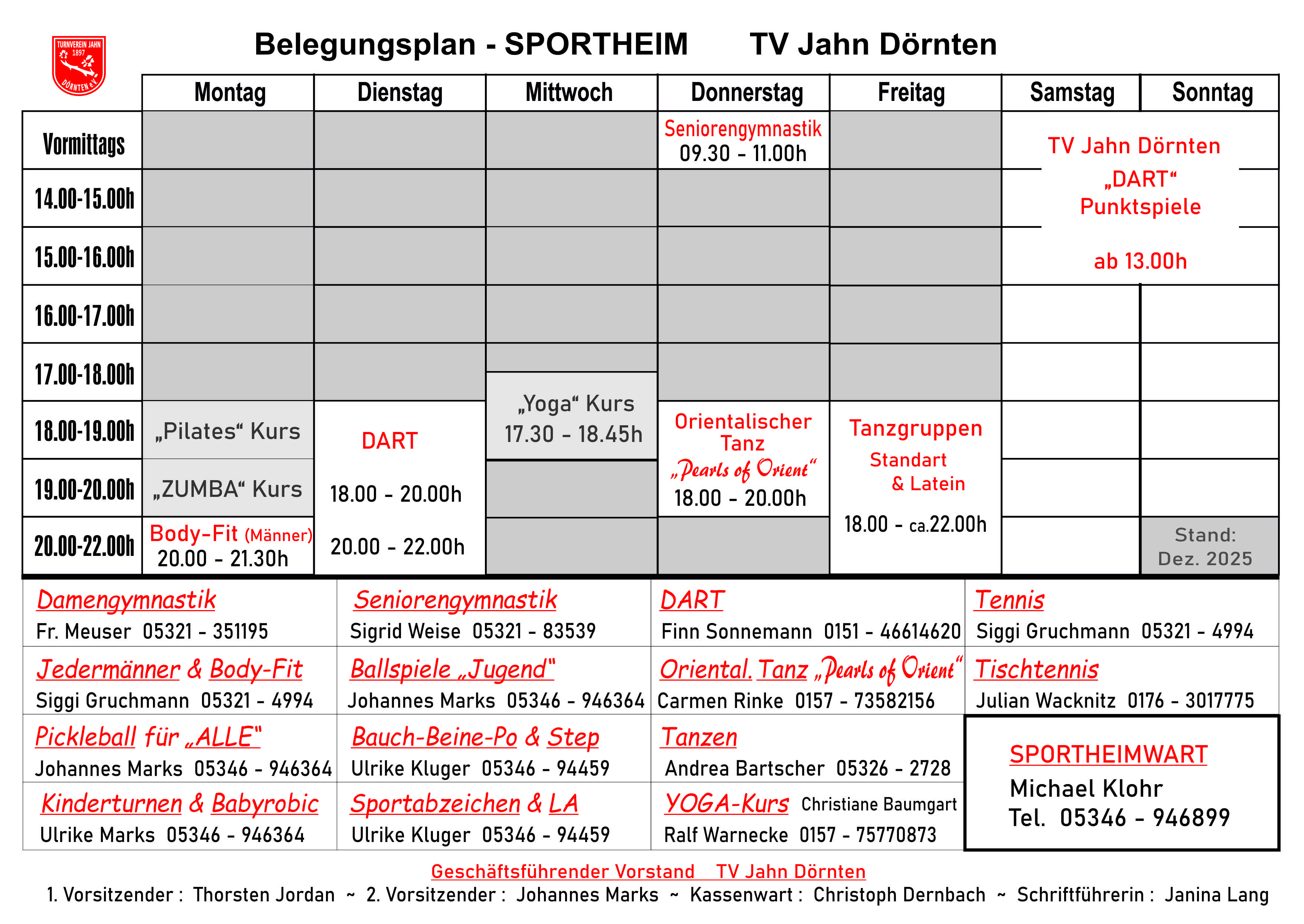 Belegungsplan SpH 10 2023